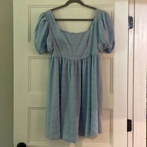 SHEIN baby blue sun dress